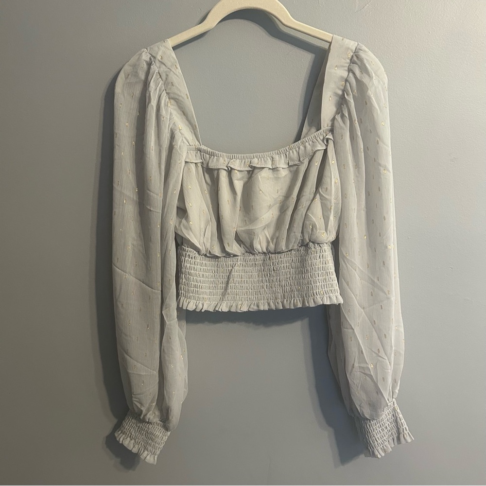 By The River Shimmering Blouse - Moon River - Anthropologie